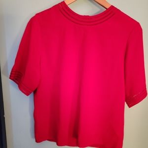 Red Short sleeved shirt